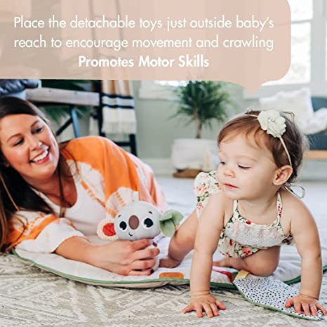 Tiny Love Boho Chic Gymini Developmental Gym and Playmat for Babies - with Mirror and Detachable Toys
