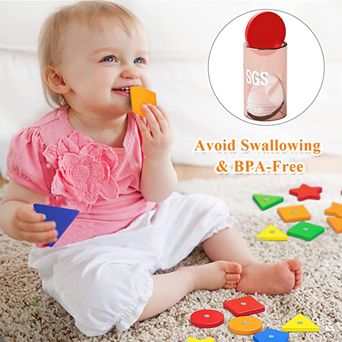 Montessori Magnetic Fishing Game - Sorting & Shape Sorter Toys for Toddlers