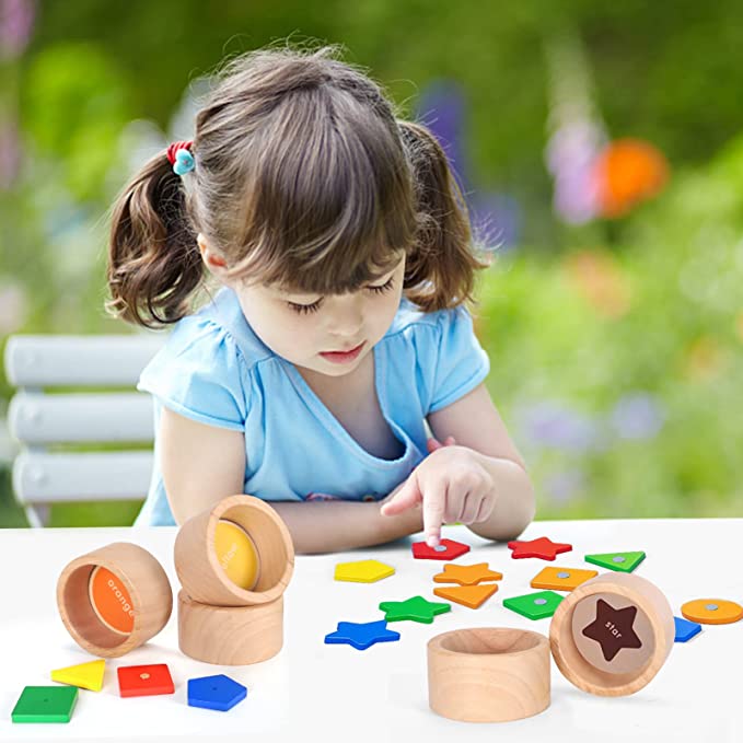 Montessori Magnetic Fishing Game - Sorting & Shape Sorter Toys for Toddlers