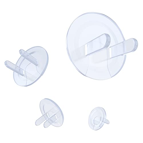 Clear Outlet Covers (36-Pack) Dielectric Plastic Plugs for Electrical Power Outlets - Best Baby Proofing Wall Socket Protector