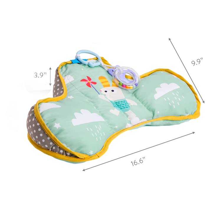 Taf Toys Baby Tummy Time Pillow | Perfect for 0-6 Months Old Babies | Comfortable Tummy Time
