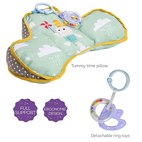 Taf Toys Baby Tummy Time Pillow | Perfect for 0-6 Months Old Babies | Comfortable Tummy Time