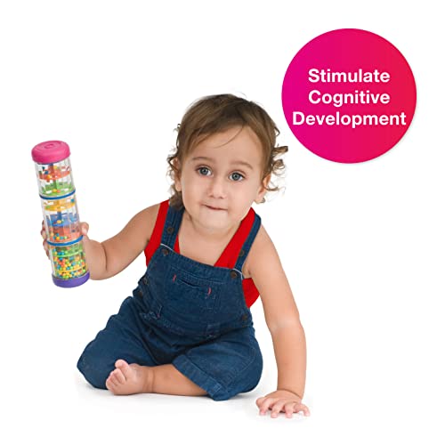 Halilit by Edushape Rainmaker - 8 Inch Rainstick Musical Instrument for Babies, Toddlers and Kids