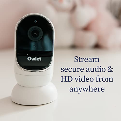 Owlet Dream Duo Smart Baby Monitor - Video Baby Monitor with HD Camera & Dream Sock: Monitor Heart Rate & Oxygen Levels for Better Sleep