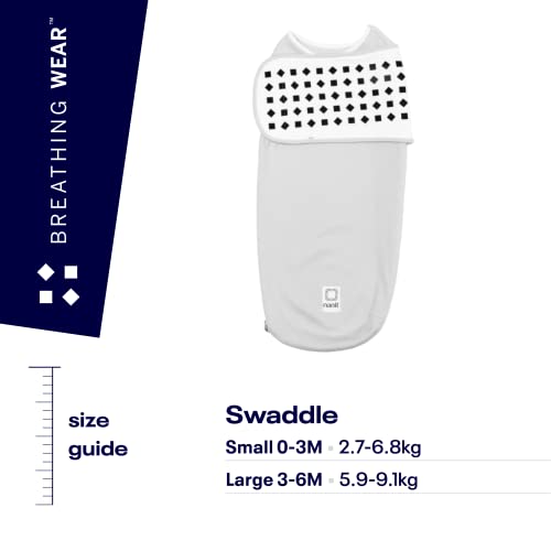 Nanit Breathing Wear Swaddle 3-Pack - The Ultimate Solution to Monitor Your Baby's Breathing Motion
