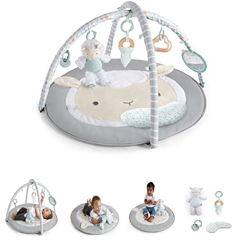 Ingenuity Sheppy's Spot Ultra Plush Baby Activity Gym & Tummy Time Mat, Newborn and up - Corrie