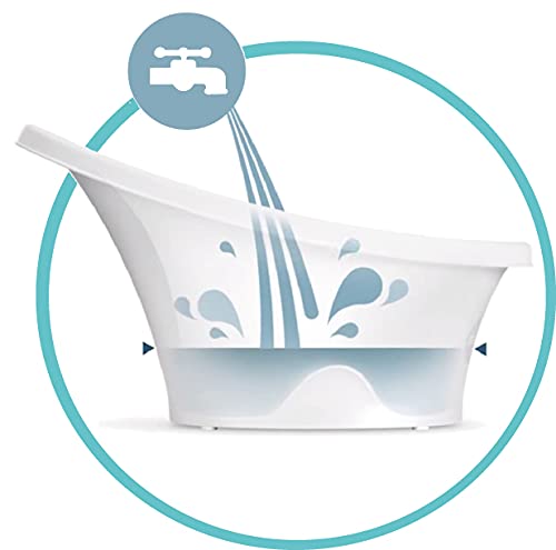 BEABA by Shnuggle Baby Bath Tub with Little Baby Bum Bump Support and Cozy Foam Back Rest