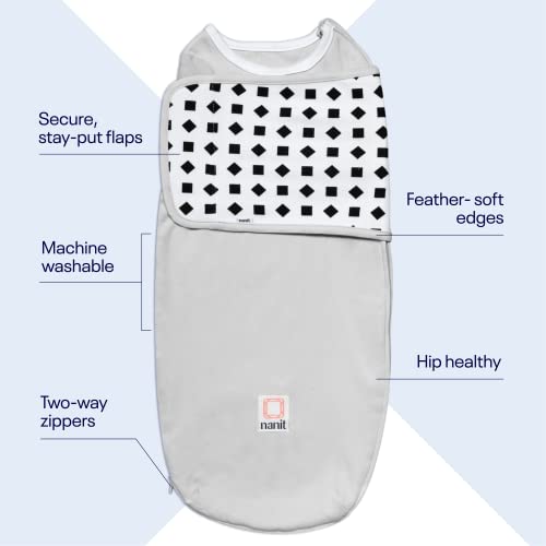 Nanit Breathing Wear Swaddle 3-Pack - The Ultimate Solution to Monitor Your Baby's Breathing Motion