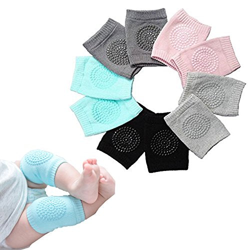 BOSONER Baby Crawling Anti-Slip Knee Pads - 5 Pairs