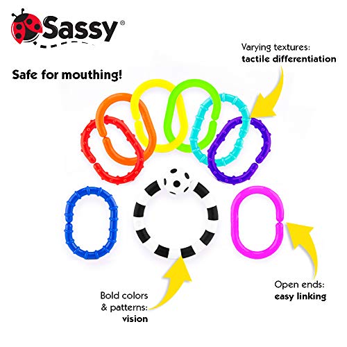 Sassy Ring O Links 9 Piece Set Rattle