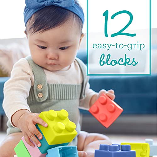 Infantino Super Soft Building Blocks, Easy-to-Hold for Babies & Toddlers
