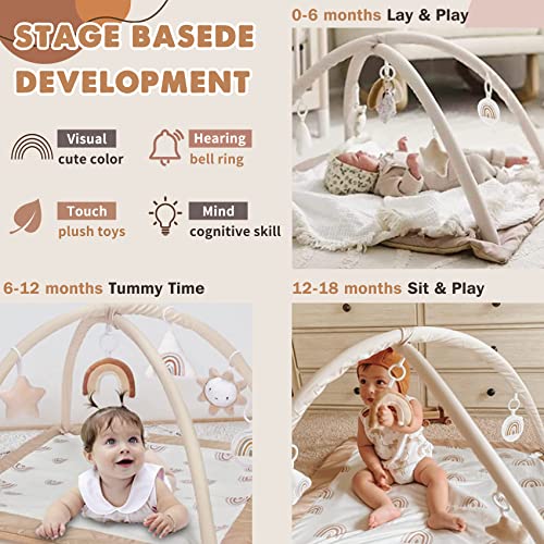 Mallify Washable Baby Gym Activity Center with Play Mat