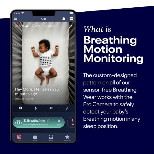 Nanit Breathing Wear Swaddle 3-Pack - The Ultimate Solution to Monitor Your Baby's Breathing Motion