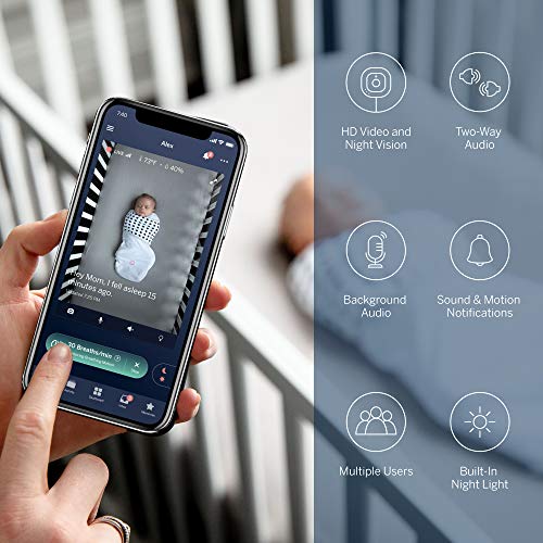 Nanit Plus - HD Smart Baby Monitor with Sleep Tracking and Two-Way Audio