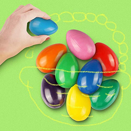 Egg-Shaped Washable Crayons for Toddlers, 9 Colors