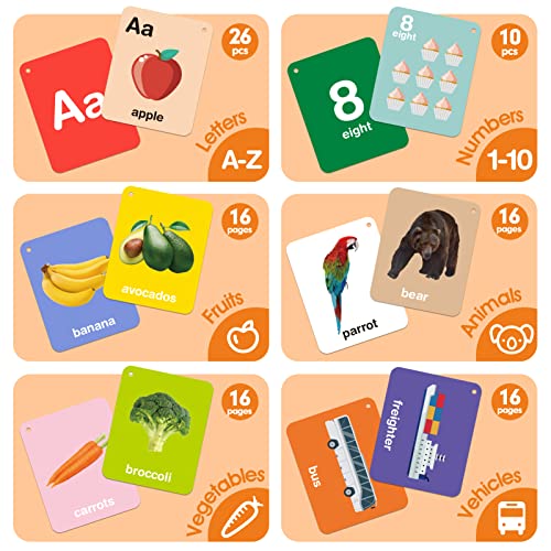 Flash Cards Baby Visual Stimulation Cards, 0-36 Months and 1-4 Years