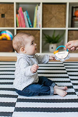 Baby Einstein Tiny Tambourine Wooden Musical Toy, Ages 3 months+