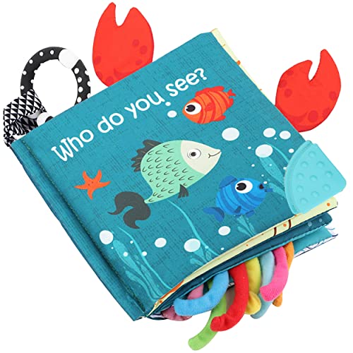 Bebe Educational Fish Baby Soft Book - Stimulate Language and Motor Skills