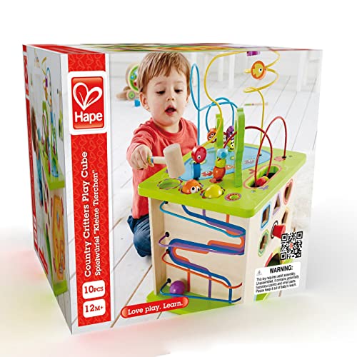 Country Critters Wooden Activity Play Cube by Hape