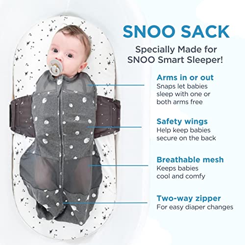 Happiest Baby SNOO Sleep Sack - 100% Organic Cotton Baby Swaddle Blanket