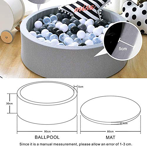 LA FEIER Deluxe Foam Ball Pit Kiddie Balls Pool