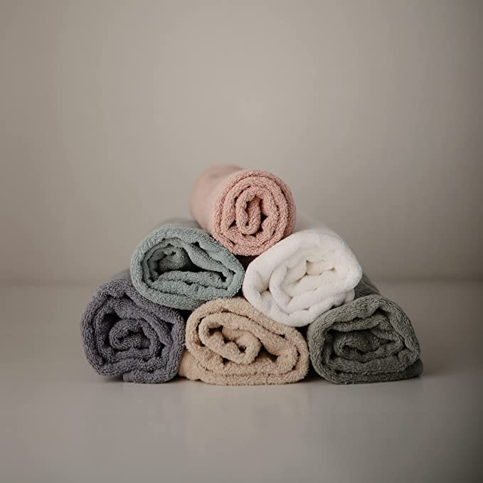 mushie Baby Hooded Towel | Organic Cotton (Moss)