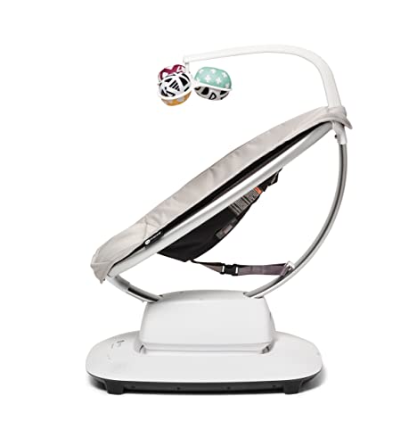 4moms MamaRoo Multi-Motion Baby Swing, Bluetooth Baby Swing with 5 Unique Motions, Grey