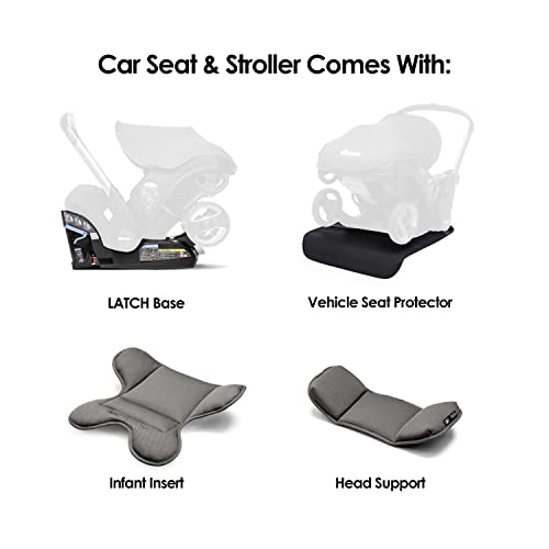 Doona Infant Car Seat & Latch Base - Car Seat to Stroller in Seconds