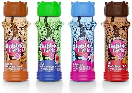 BubbleLick Variety Pack (2.5 Fl Oz, Pack of 2), Edible Bubbles for Kids and Dogs
