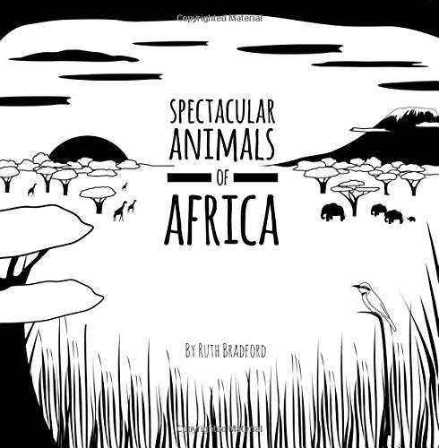 Educational Black & White Book: Discover the Animals of Africa
