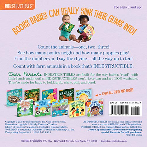 Indestructibles: Baby, Let's Count!: Chew Proof · Rip Proof · Nontoxic · 100% Washable Book for Babies, Safe to Chew