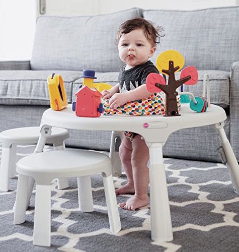 Oribel PortaPlay Wonderland - Foldable Baby Activity Center + Child Stools Combo