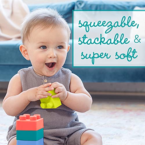 Infantino Super Soft Building Blocks, Easy-to-Hold for Babies & Toddlers