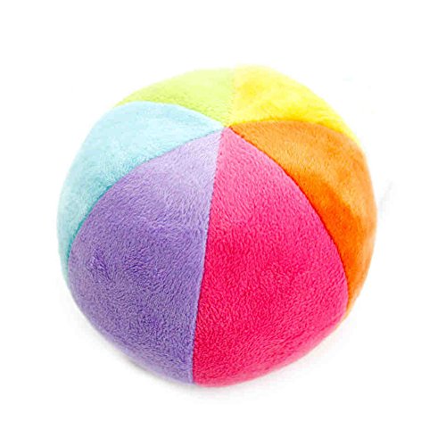 Baby Balls Rainbow Rattle Toy Small Colorful Plush Ball for Newborn Infant Toddler