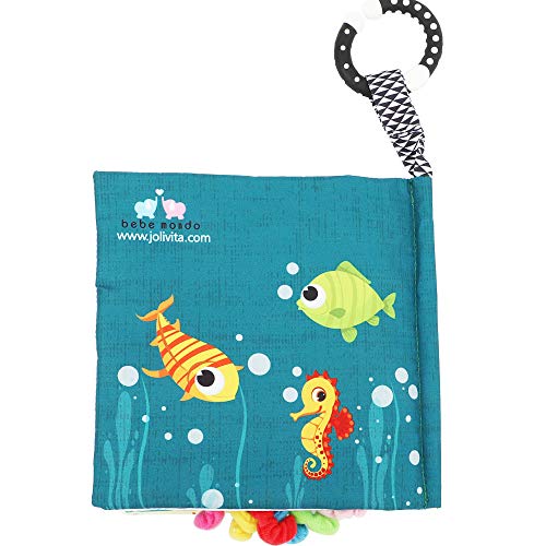 Bebe Educational Fish Baby Soft Book - Stimulate Language and Motor Skills