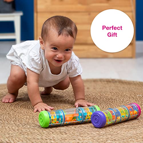 Halilit by Edushape Rainmaker - 8 Inch Rainstick Musical Instrument for Babies, Toddlers and Kids