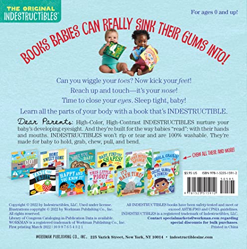Indestructibles: Touch Your Nose! (High Color High Contrast): Chew Proof · Rip Proof · Nontoxic · 100% Washable Book for Babies