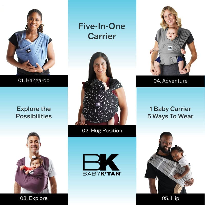Baby K'tan Original Wrap Baby Carrier - Versatile and Secure Baby Sling
