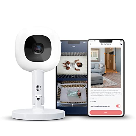 Nanit Pro Smart Baby Monitor & Flex Stand - 1080p Secure Wi-Fi Video Camera
